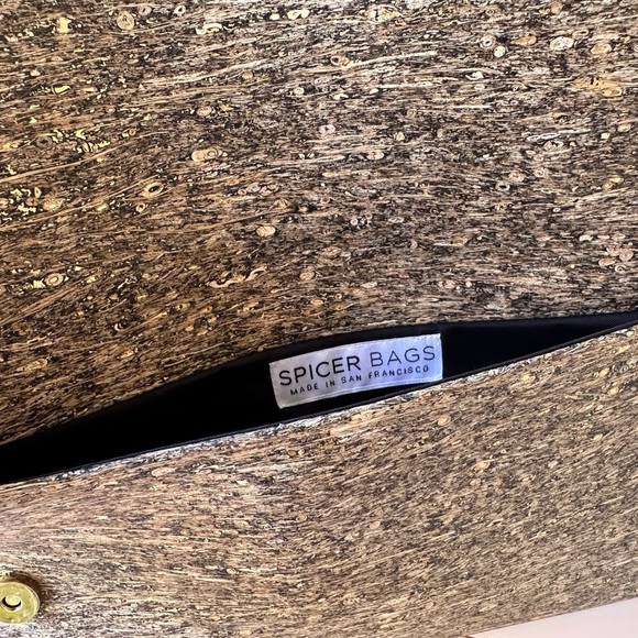 Folio Clutch in Cork by Spicer Bags NWT - Picture 2 of 3